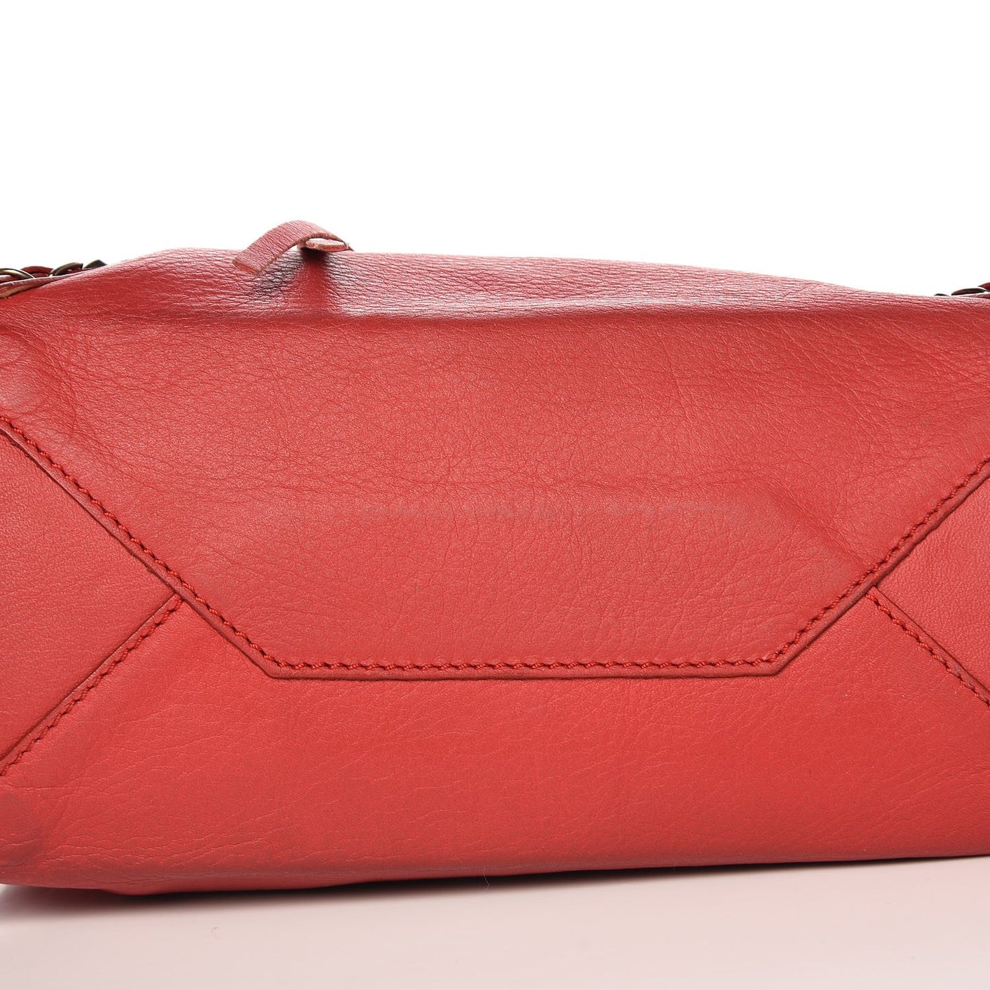Veau Souple Papier Mini A4 Tote Rouge