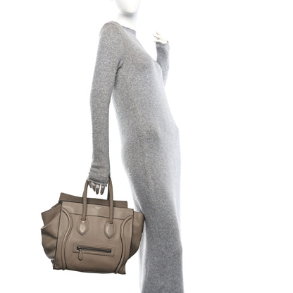 Celine Pebbled Calfskin Mini Luggage Dune 2 of 11