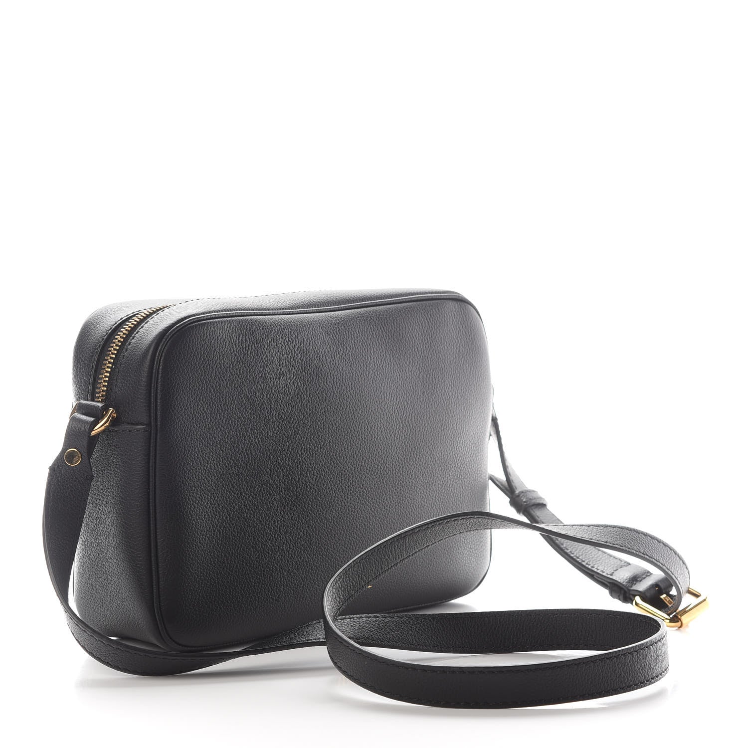 Versace Grained Calfskin Medusa Camera Bag Black 2 of 7