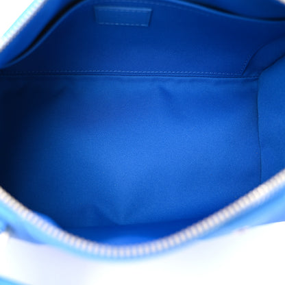 Louis Vuitton Grained Calfskin Aerogram City Keepall Bright Blue 5 of 9