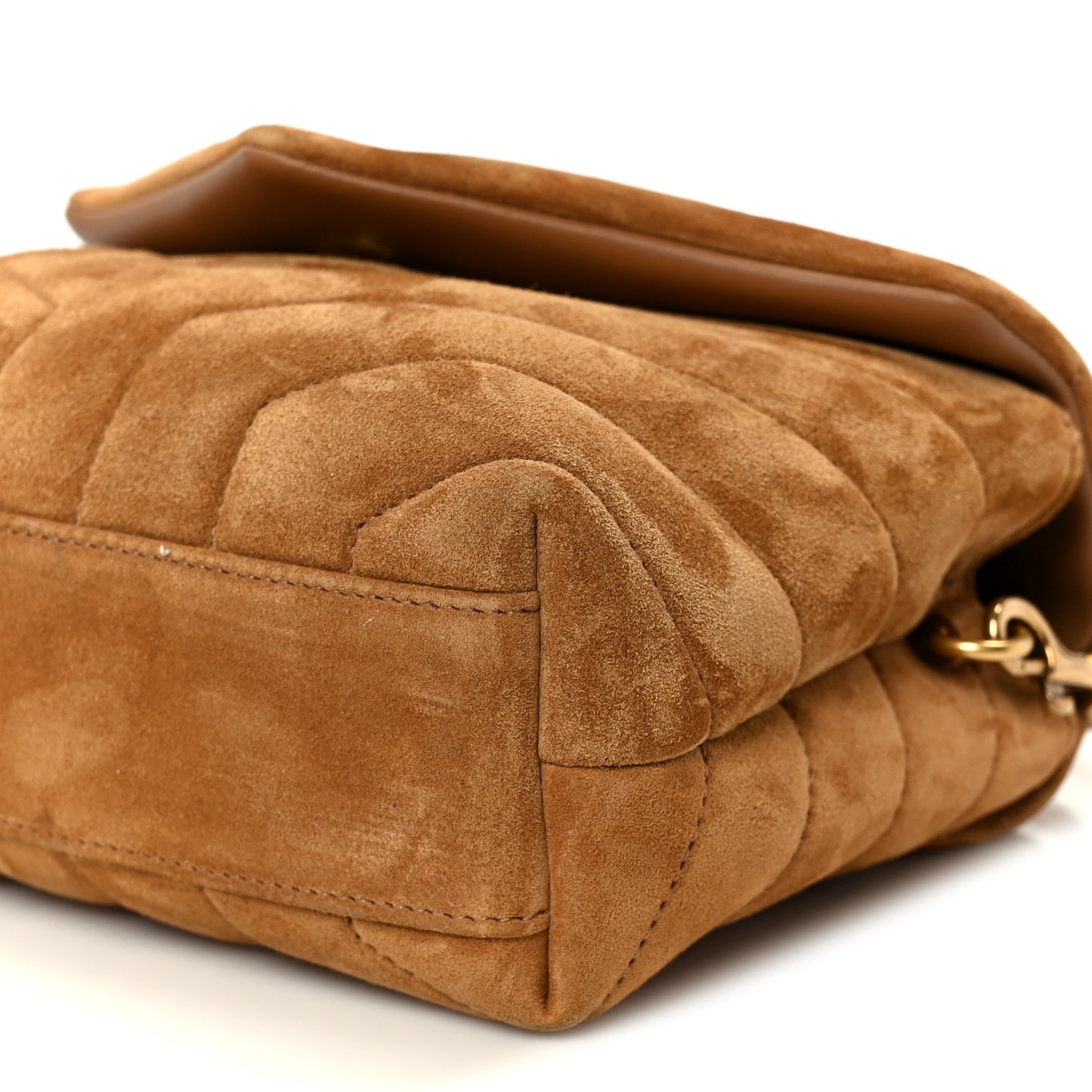 Suede Toy Loulou Shoulder Bag Cinnamon