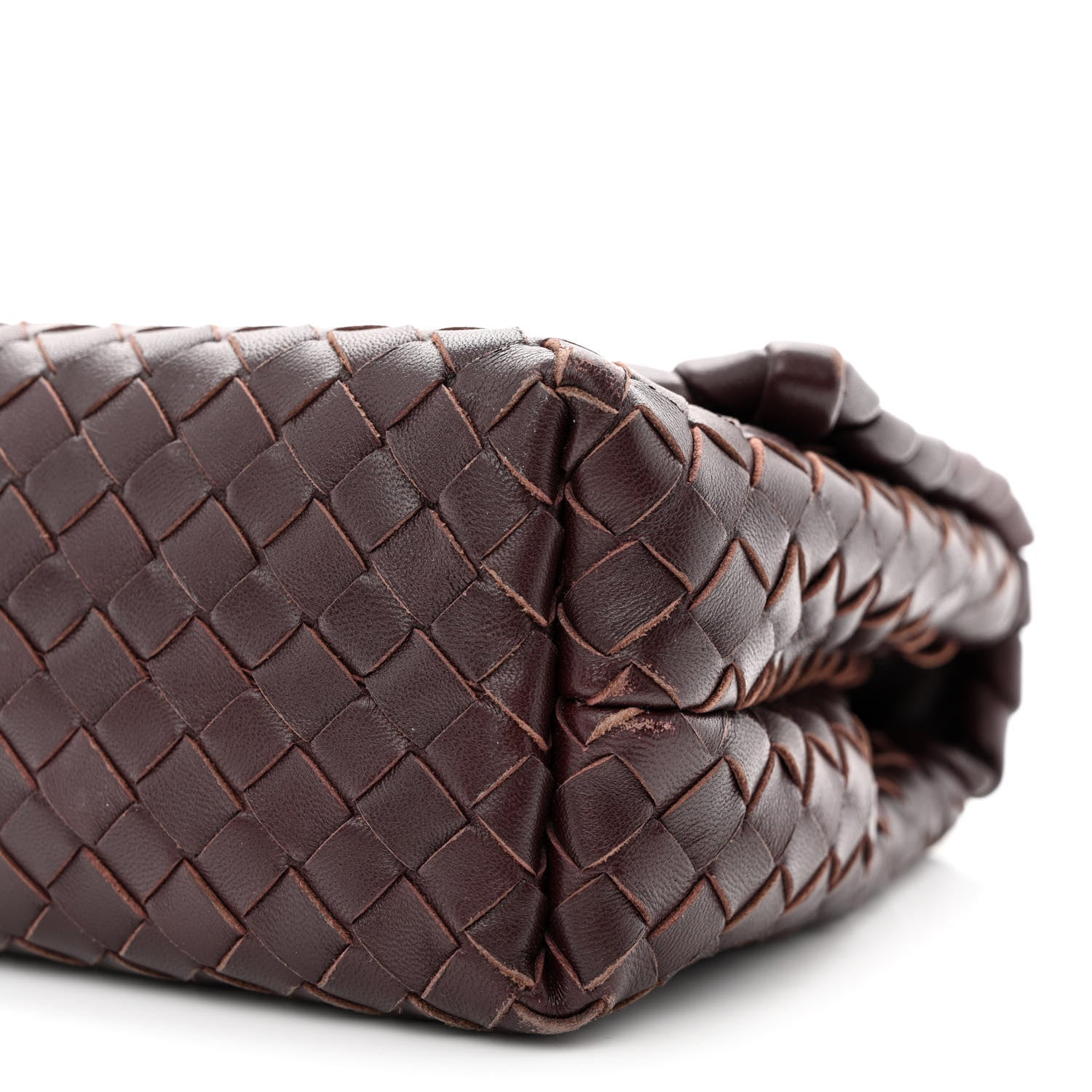 Bottega Veneta Nappa Intrecciato Baby Olimpia Shoulder Bag Dark Barolo 11 of 14