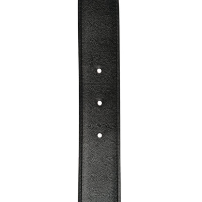 Hermes Box Togo 32mm H Belt 85 Black Orange 6 of 9