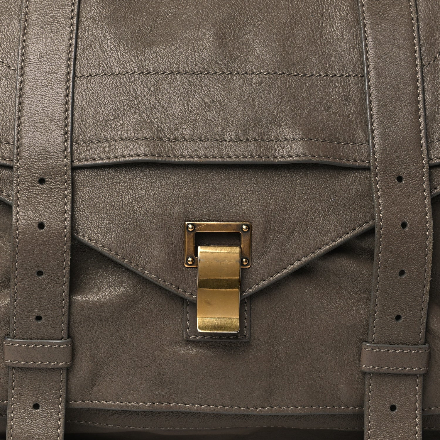 Proenza Schouler Lambskin Large PS1 Satchel Smoke 7 of 11