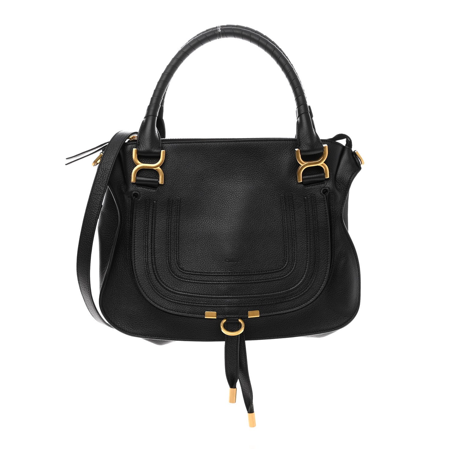 Chloe Calfskin Medium Marcie Satchel Black 1 of 9