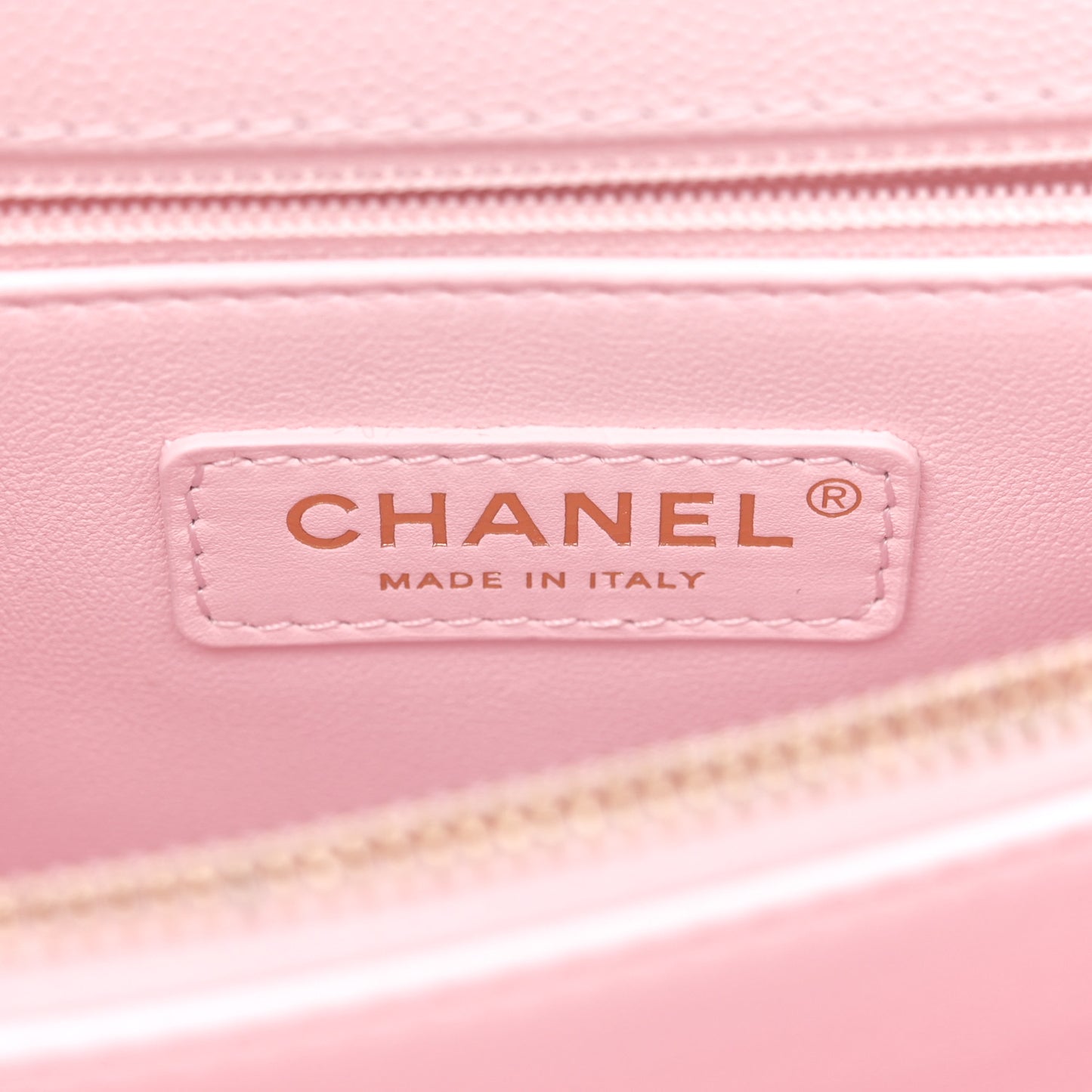 Caviar Quilted Small Coco Handle Flap Light Pink