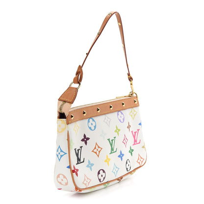 Louis Vuitton Monogram Multicolor Pochette Accessories White 3 of 10