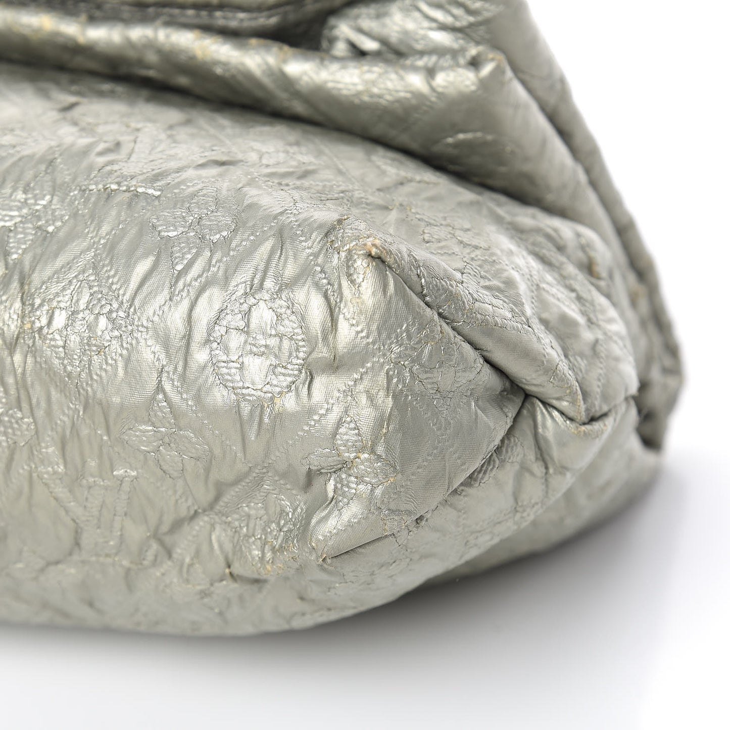 Jacquard Quilted Monogram Limelight Clutch GM Perle