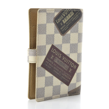 Louis Vuitton Damier Azur Illustre Small Trunks Labels Ring Agenda Cover 3 of 10
