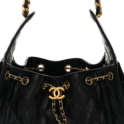 Chanel Caviar Quilted Small Chanel 25 Handbag Black 8 of 10