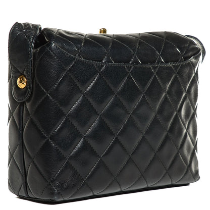 Chanel Lambskin Quilted Shoulder Bag Black 3 of 9