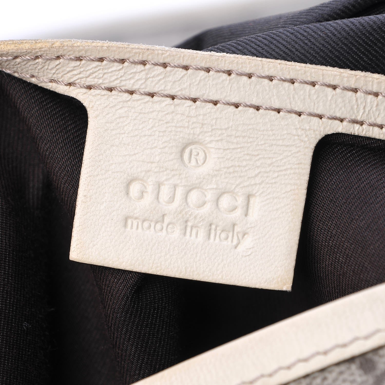 Gucci GG Plus Monogram Medium Double Buckle Flap Messenger Bag Beige Off White 6 of 8