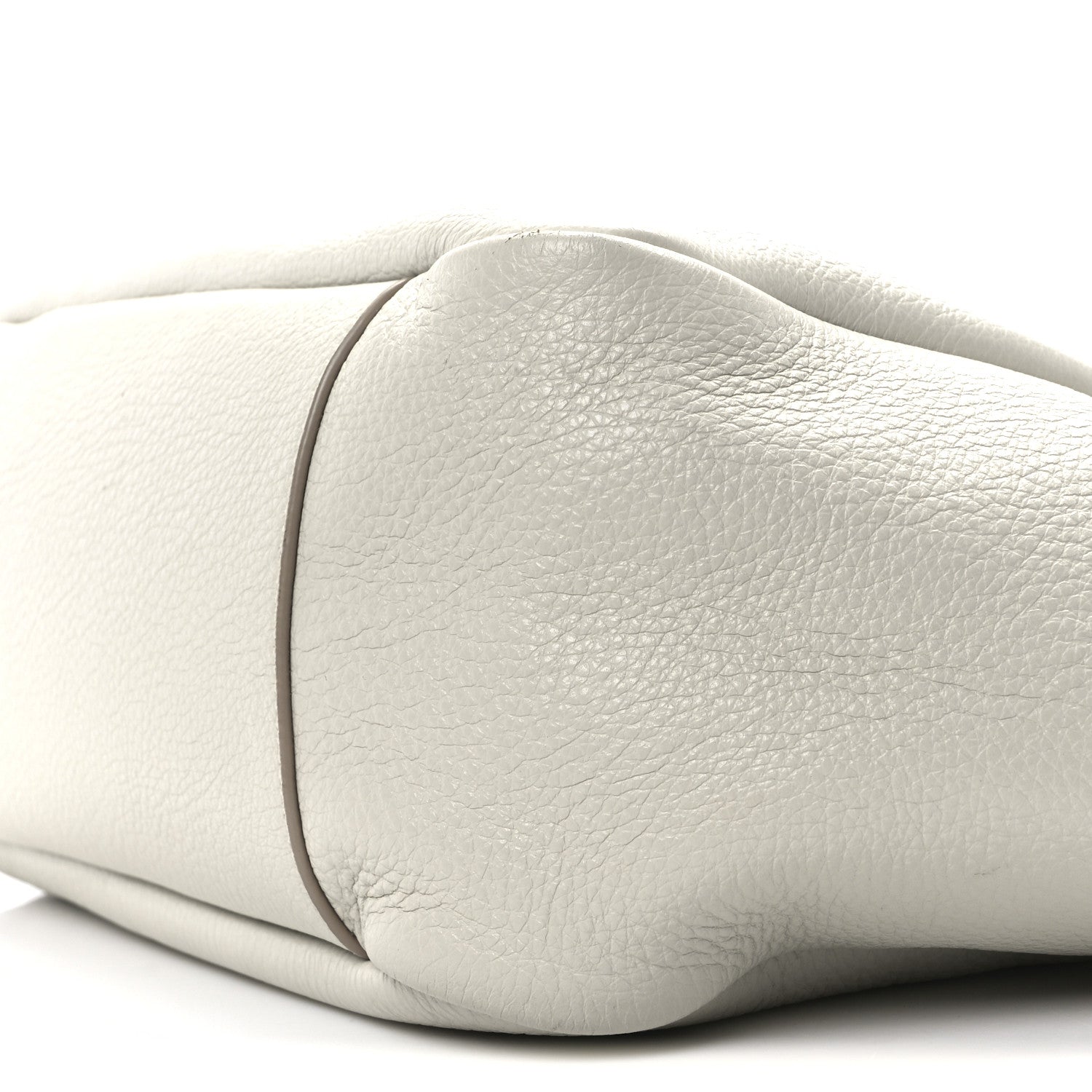 Saint Laurent Grained Deerskin Bea Tote Blanc Vintage 10 of 10