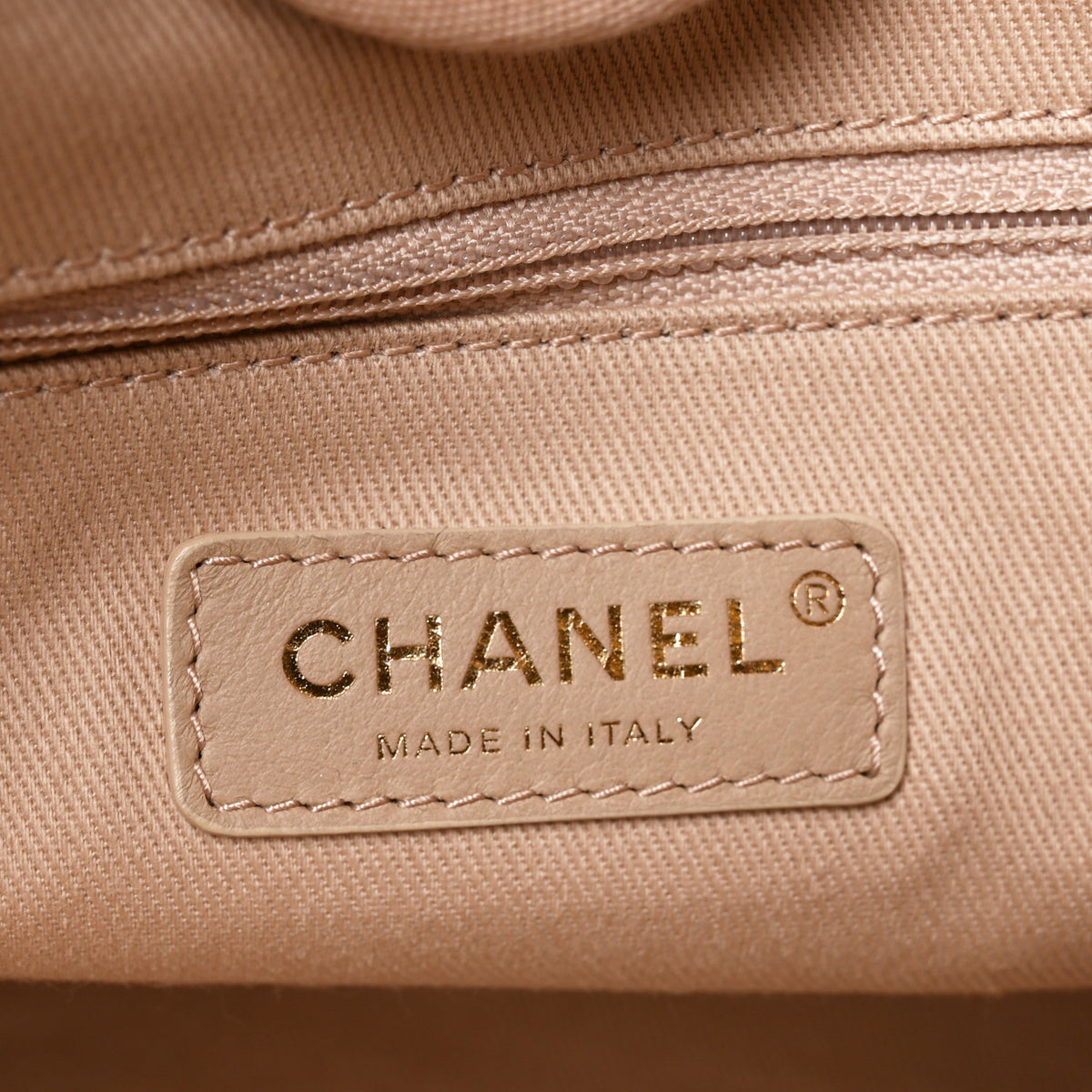 Chanel Mixed Fibers Calfskin Small Deauville Tote Beige 6 of 10