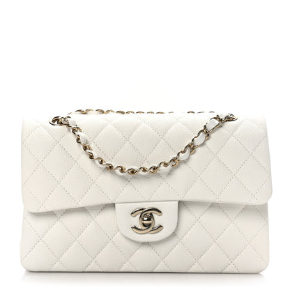 Chanel Caviar Quilted Small Double Flap White 1 of 10