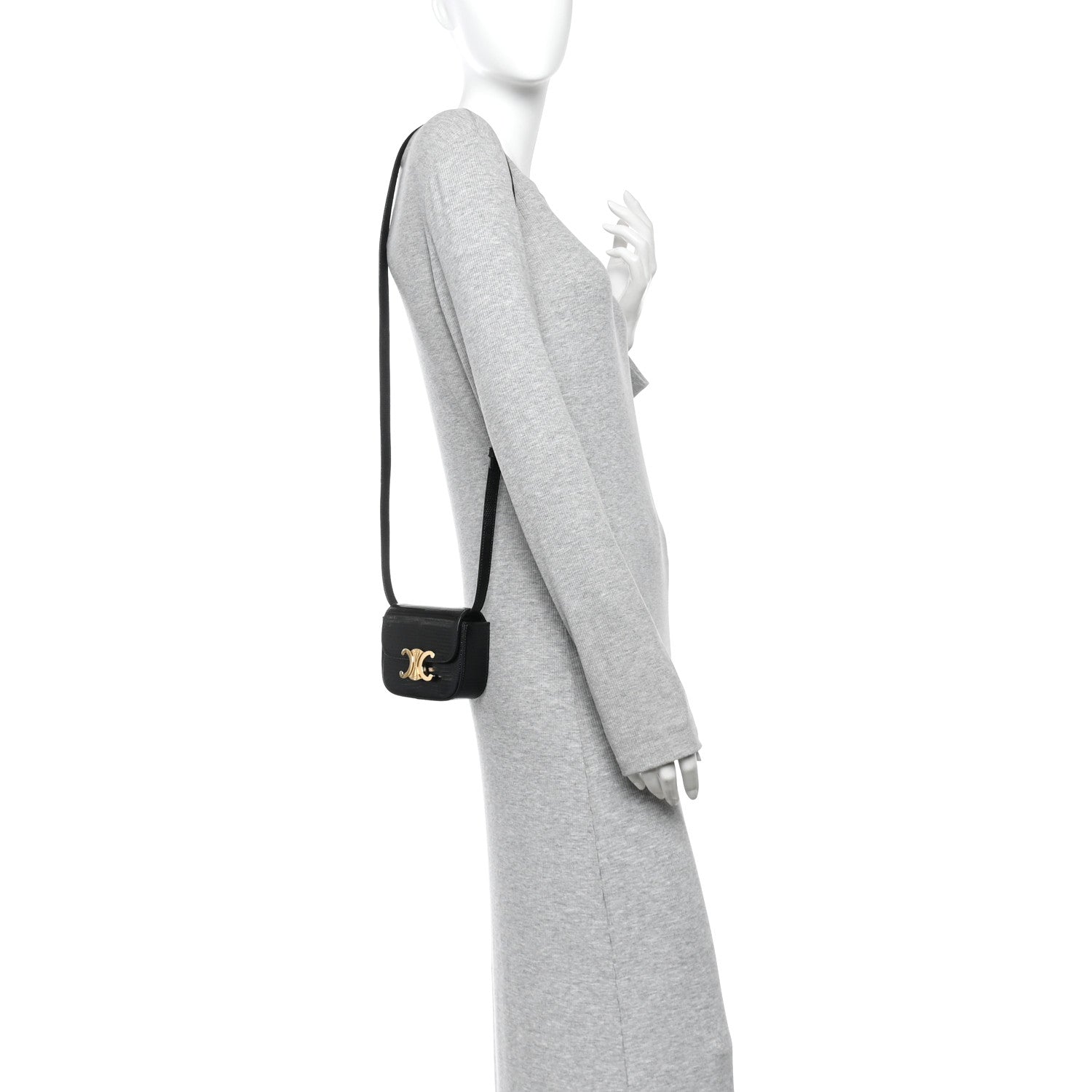 Celine Lizard Mini Claude Black 2 of 10