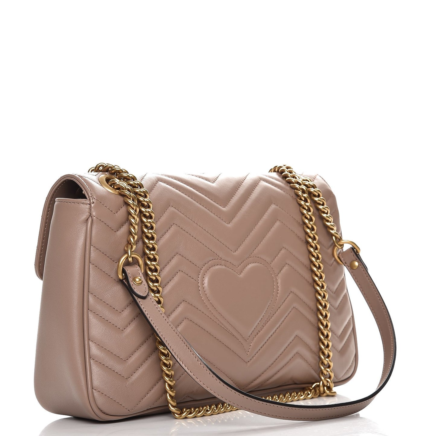 Calfskin Matelasse Medium GG Marmont Shoulder Bag Porcelain Rose