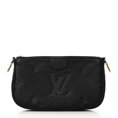 Louis Vuitton Empreinte Monogram Giant Multi Pochette Accessories Mini Pochette Black 1 of 8