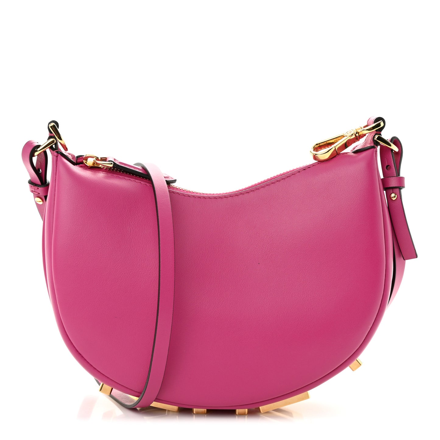 Vitello Grace Matte Mini Fendigraphy Hobo Bag Ciclamino Pilar