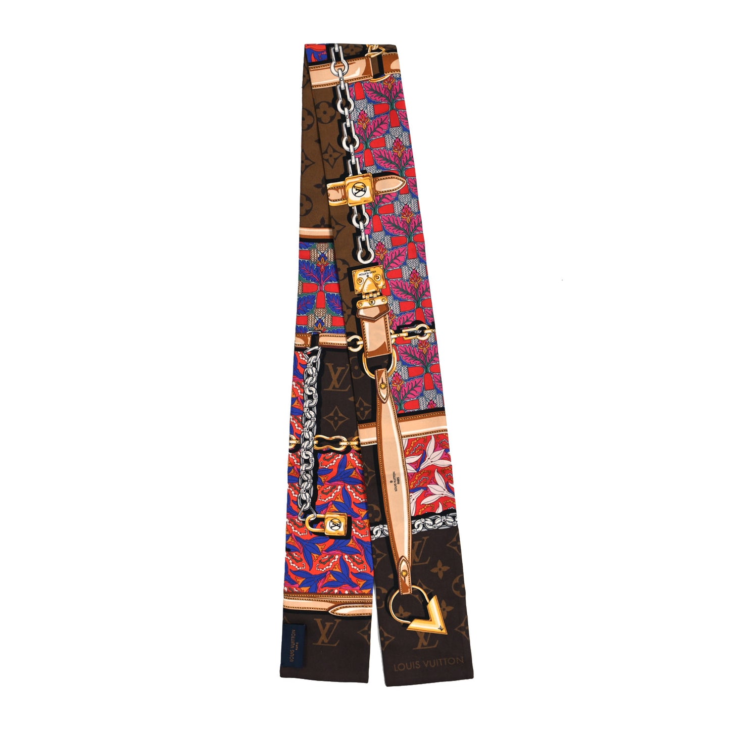 Silk Monogram Confidential Garden Bandeau Brown