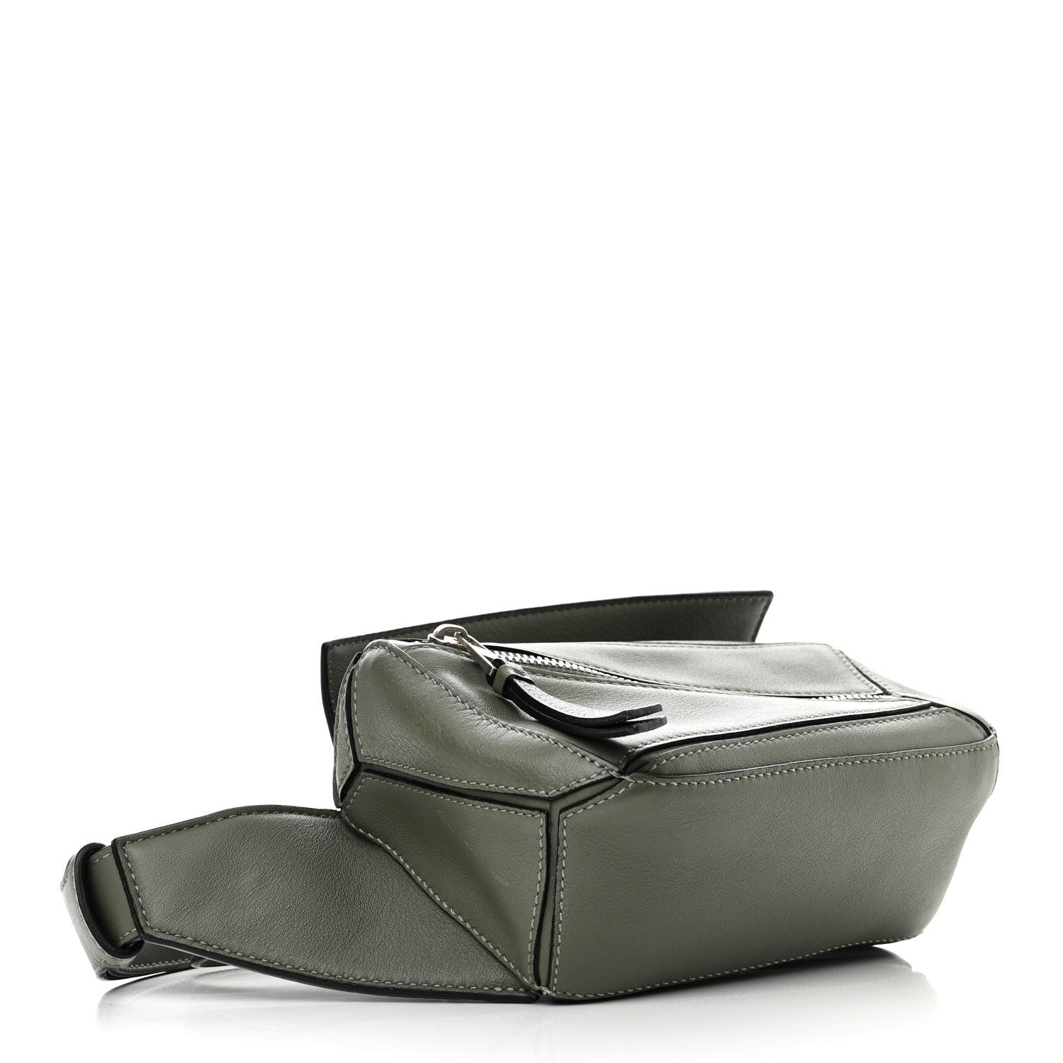 Loewe Calfskin Mini Puzzle Bumbag Dark Sage 4 of 11