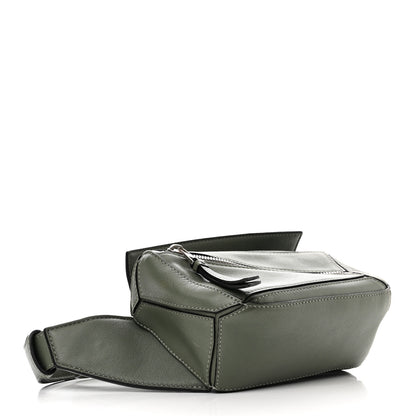 Loewe Calfskin Mini Puzzle Bumbag Dark Sage 4 of 11