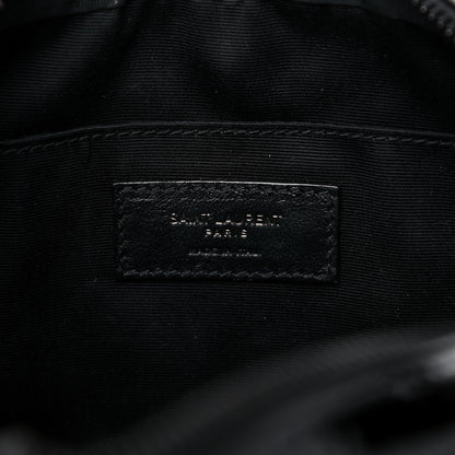 Saint Laurent Patent Calfskin Matelasse Monogram Lou Camera Bag Black 7 of 11
