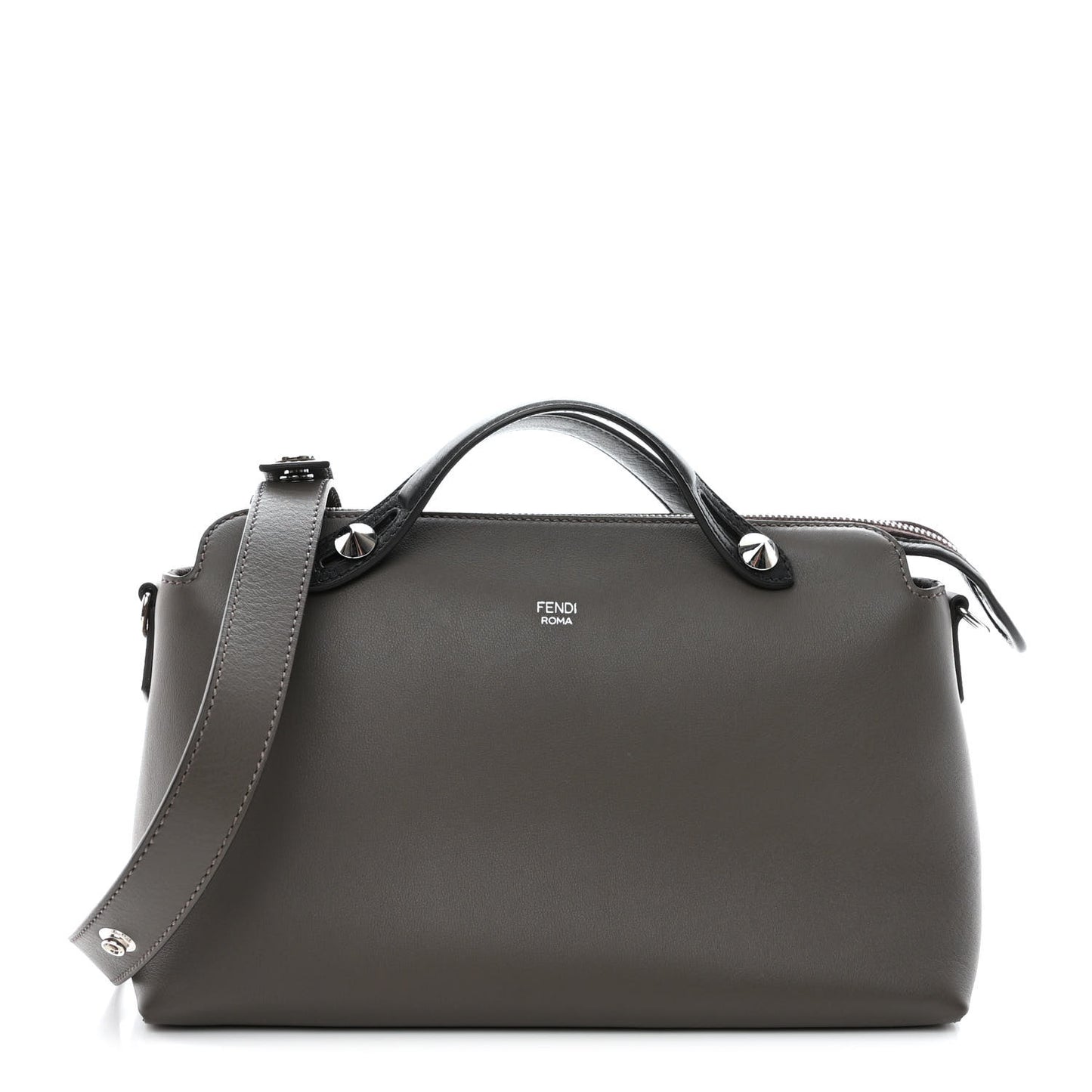 Vitello Dolce 4 Color Medium By The Way Boston Bag Carbone Grigio Polvere Multicolor