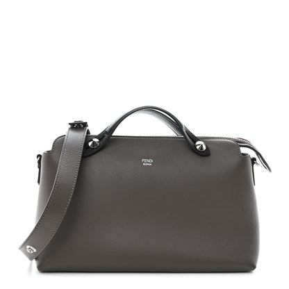 Fendi Vitello Dolce 4 Color Medium By The Way Boston Bag Carbone Grigio Polvere Multicolor 1 of 10
