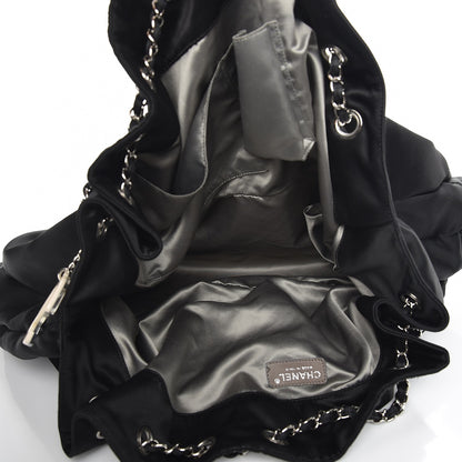 Chanel Satin Melrose Hobo Black 5 of 8