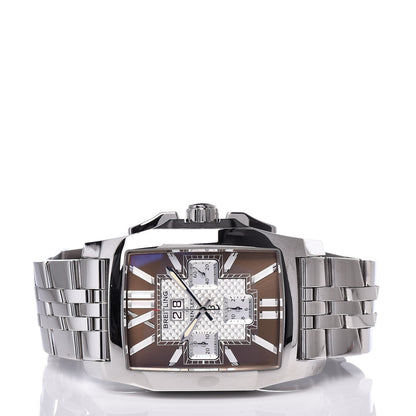 Breitling Stainless Steel Mother of Pearl 39mm Bentley Flying B Chronograph Automatic Watch Brown A44365 3 of 6