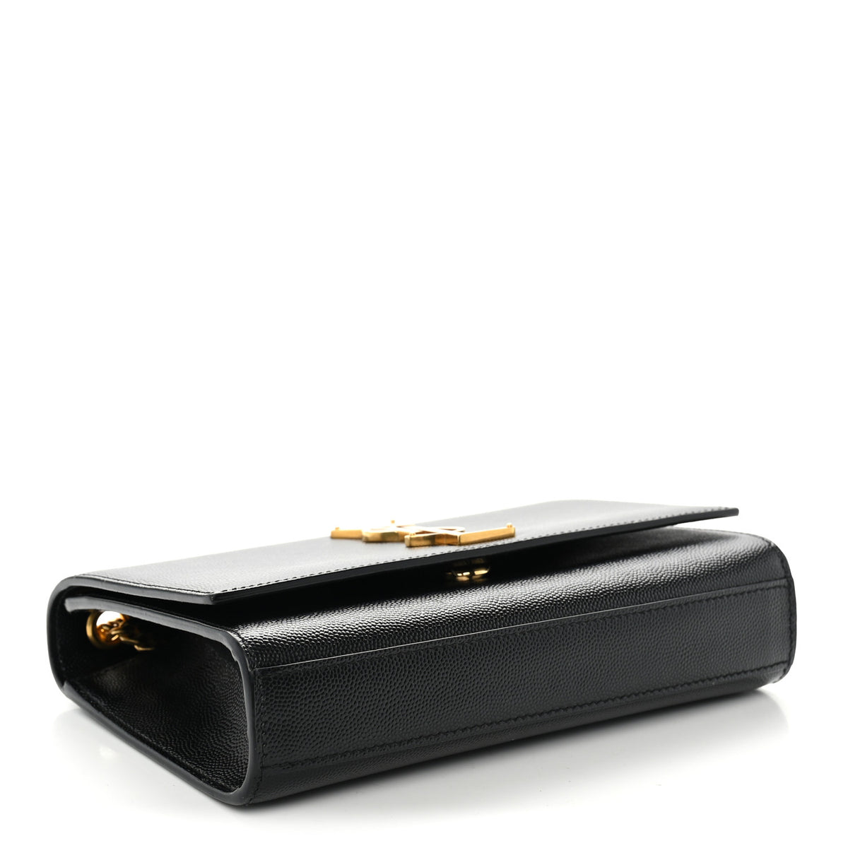 Saint Laurent Grain De Poudre Small Monogram Kate Satchel Black 6 of 19