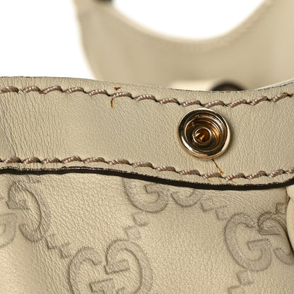 Gucci Guccissima Medium Sukey Tote Mystic White 9 of 10