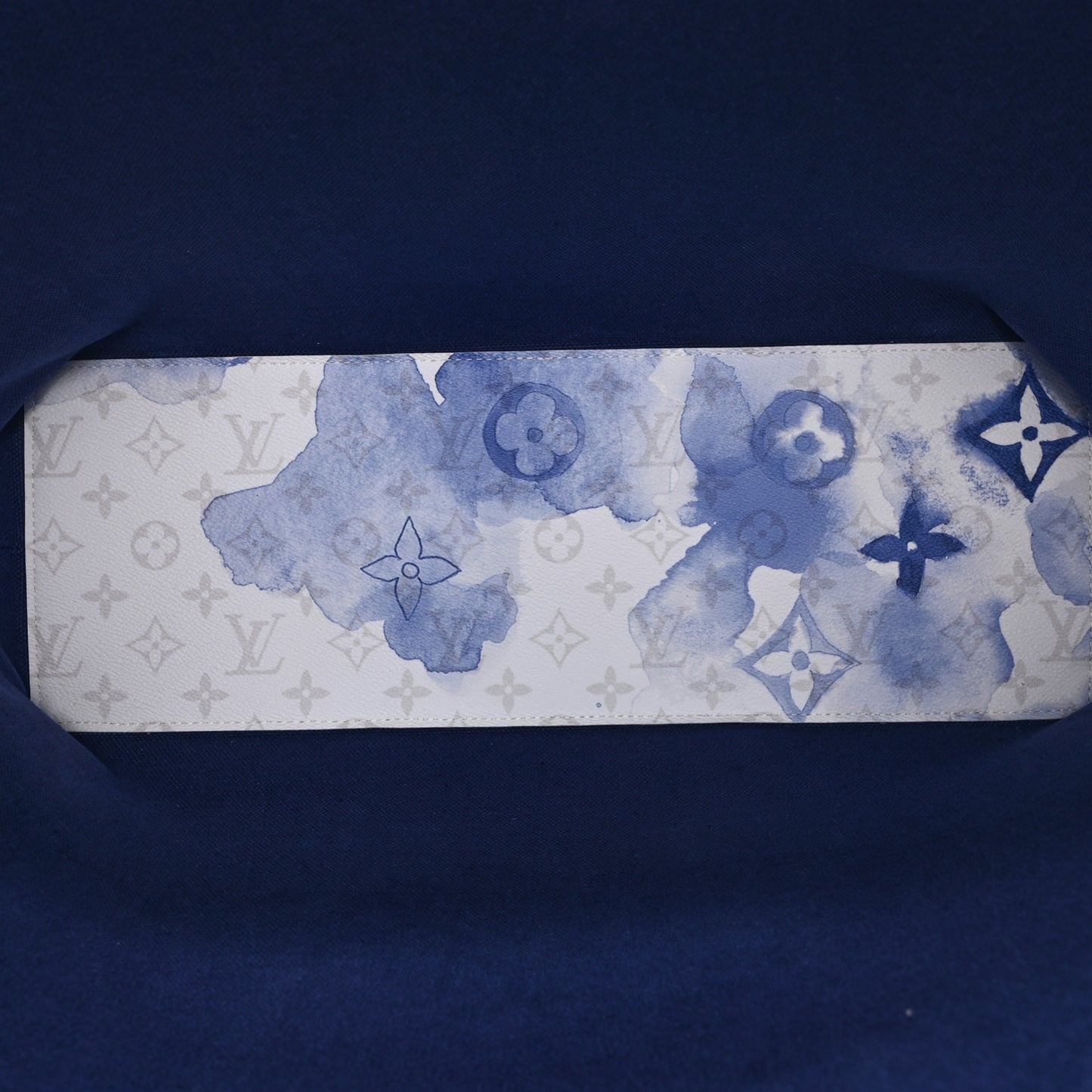 Monogram Watercolor New Tote GM Blue