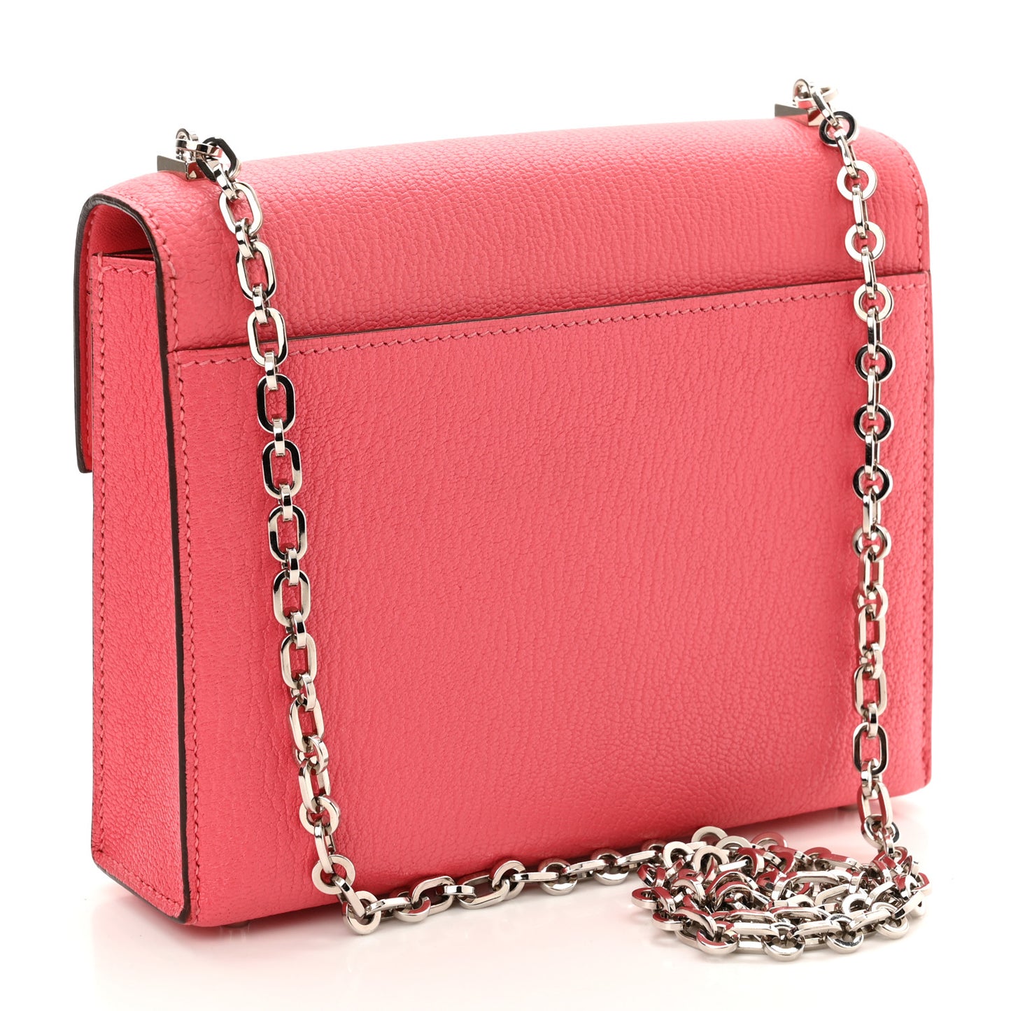 Chevre Mysore Mini Verrou Chaine Bag Rose Lipstick