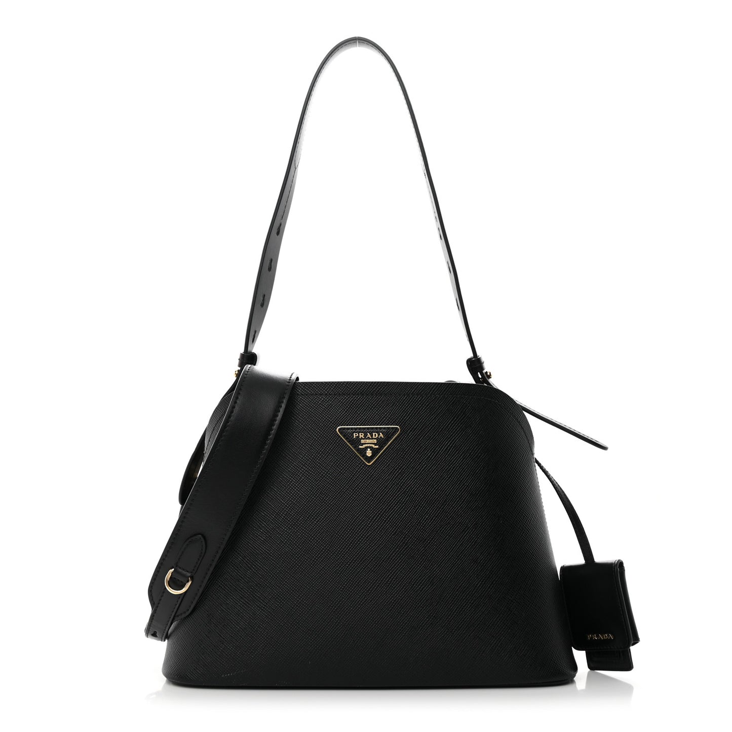 Saffiano Cuir Small Matinee Tote Black