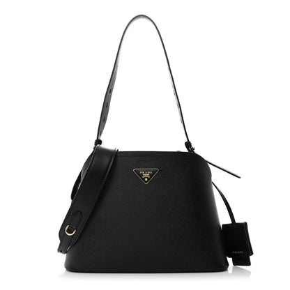 Prada Saffiano Cuir Small Matinee Tote Black 1 of 15