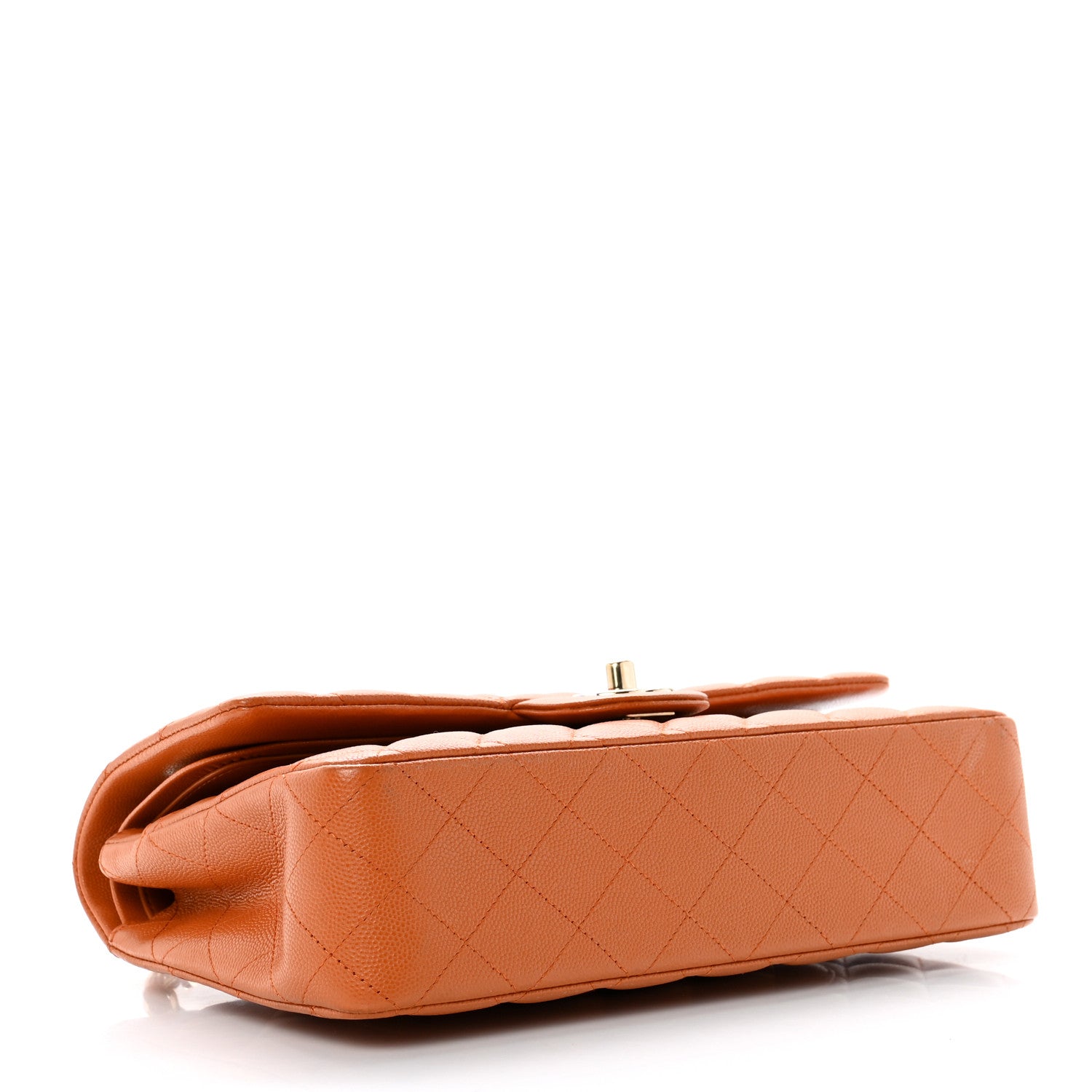 Chanel Caviar Quilted Medium Double Flap Light Brown 3 of 8