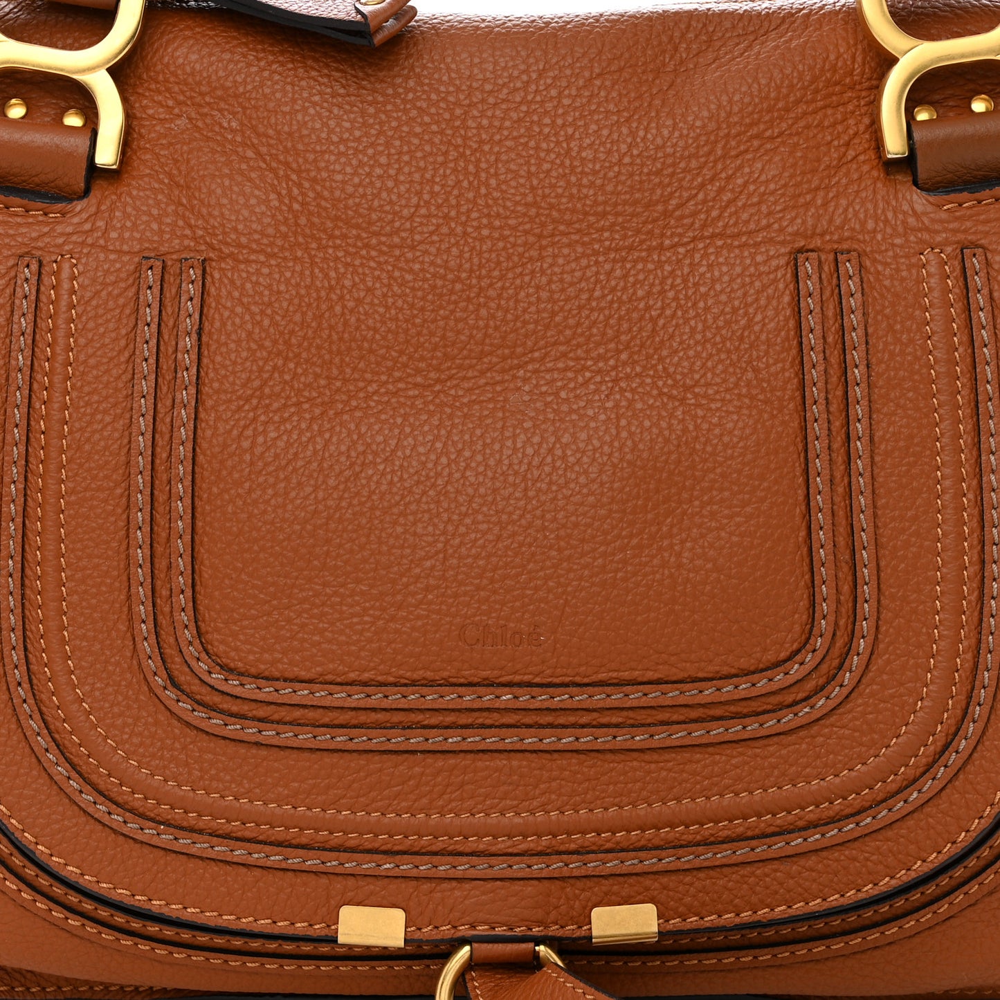 Calfskin Medium Marcie Satchel Tan
