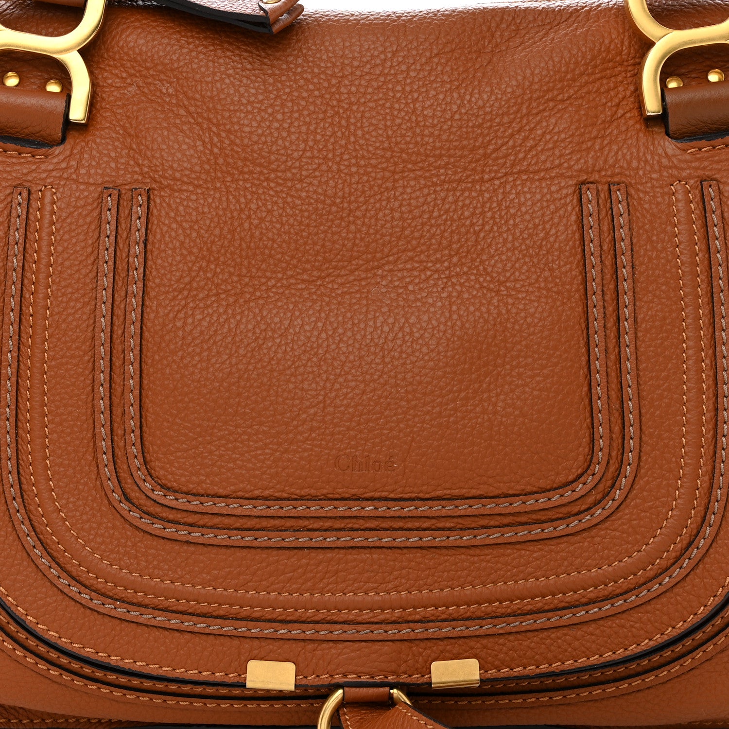 Chloe Calfskin Medium Marcie Satchel Tan 8 of 13