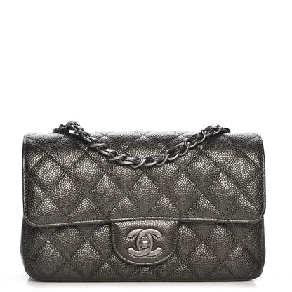 Chanel Caviar Quilted Mini Rectangular Flap Dark Charcoal 1 of 8