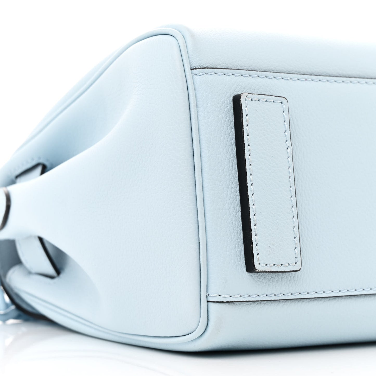 Calfskin Medium La Medusa Top Handle Handbag Light Blue