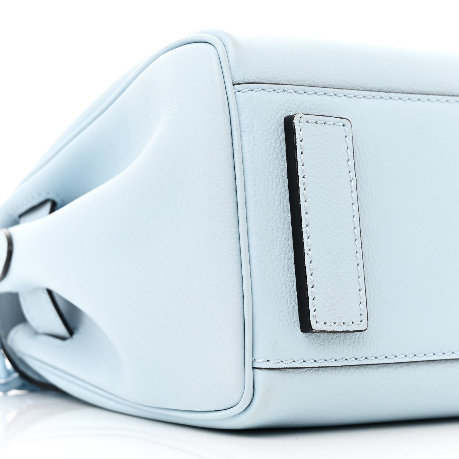 Versace Calfskin Medium La Medusa Top Handle Handbag Light Blue 9 of 11