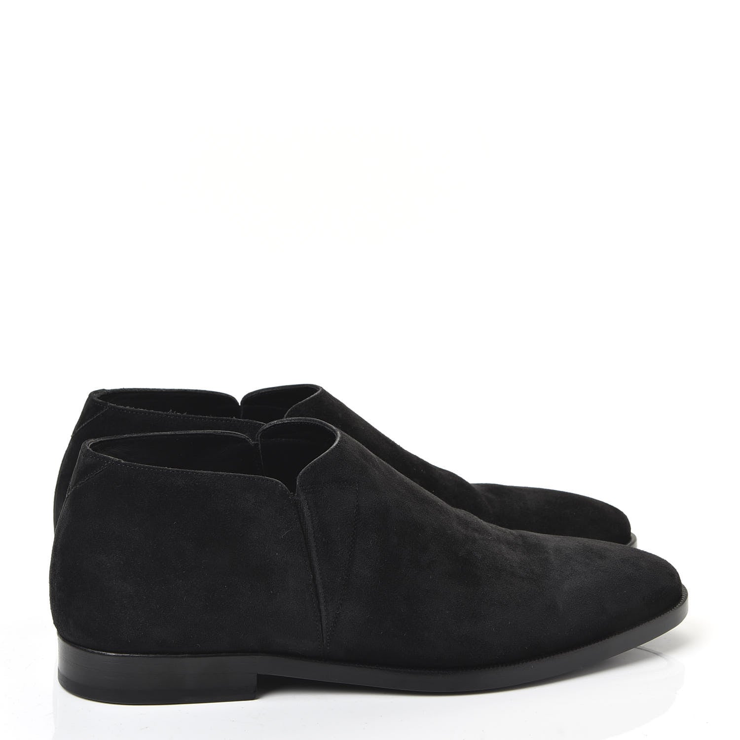 Saint Laurent Suede Slim Chelsea Boots 41.5 Black 4 of 10