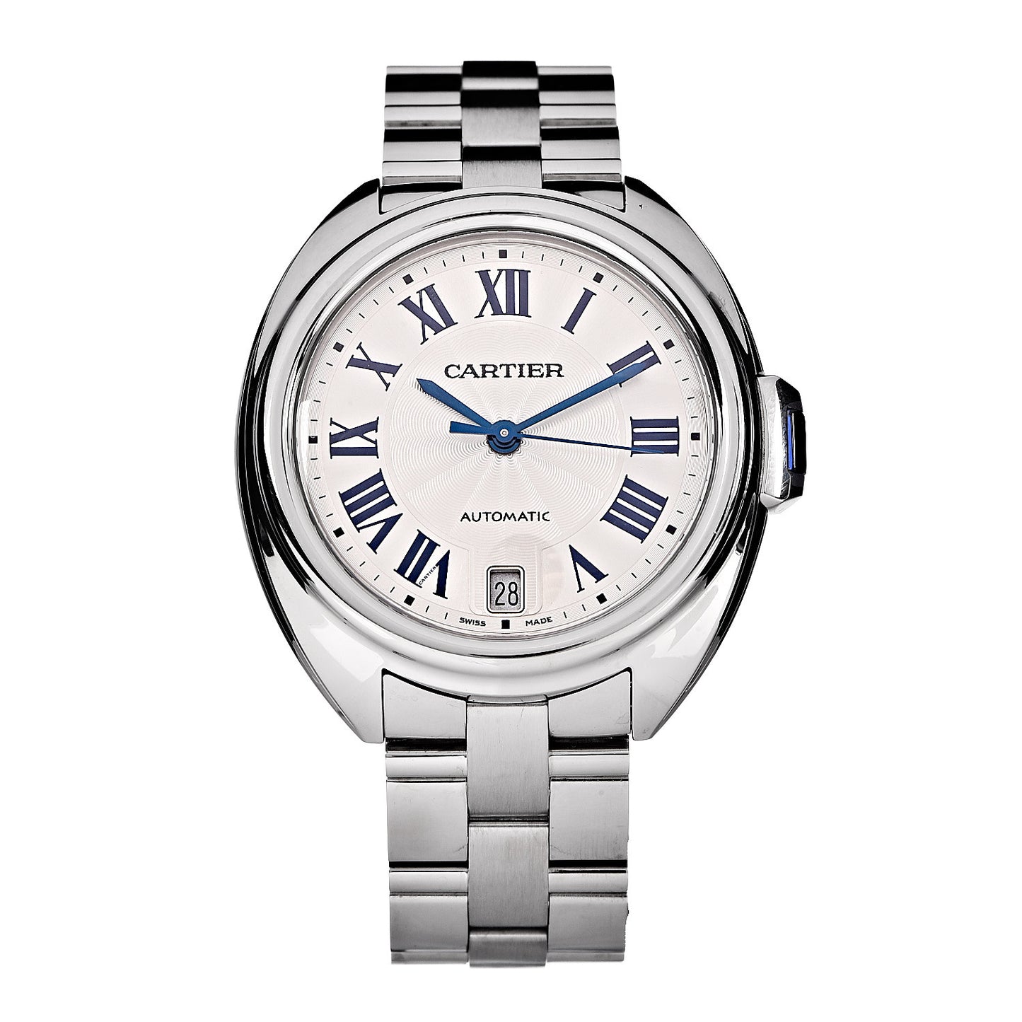 Stainless Steel 35mm Cle De Automatic Watch