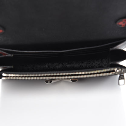 Louis Vuitton Monogram Palm Twist Chain Wallet Black White 5 of 6