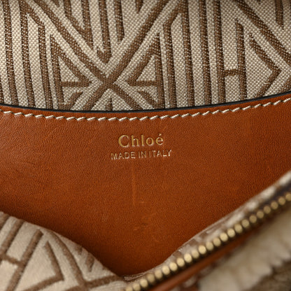 Chloe Shearling Calfskin Mini Daria Chain Bag Caramel 7 of 9