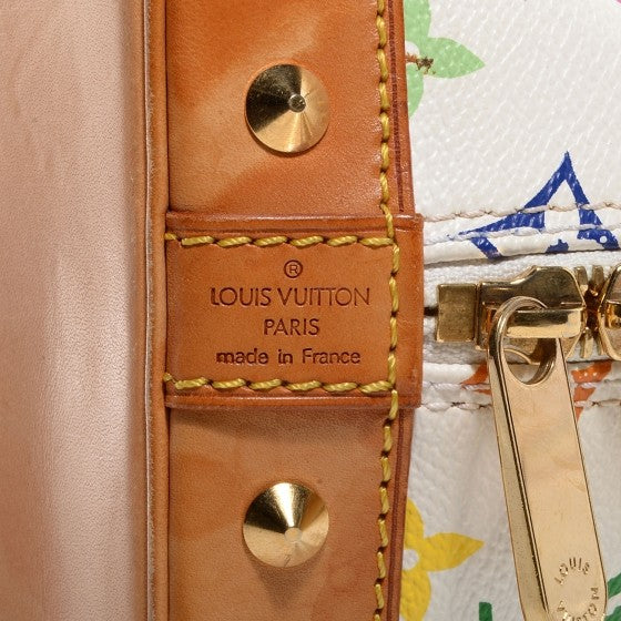 Louis Vuitton Monogram Multicolor Alma White 6 of 7