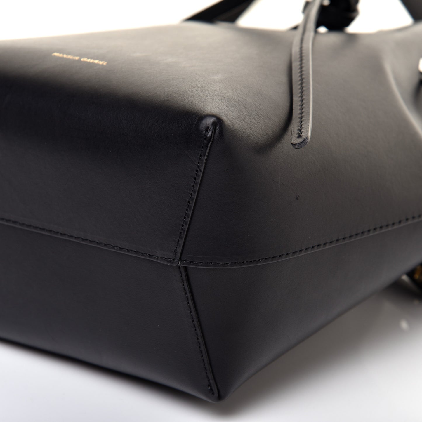 Calfskin Mini Bucket Bag Black Blu