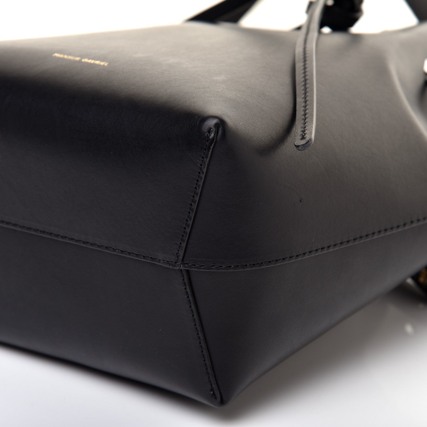 Mansur Gavriel Calfskin Mini Bucket Bag Black Blu 7 of 9
